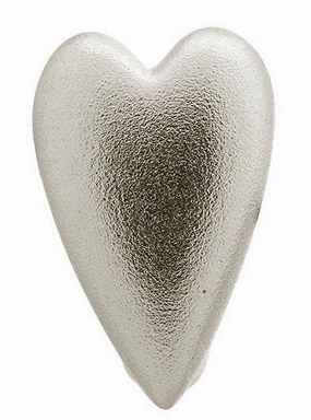 Endless Jewellery Charm Brushed Heart Silver