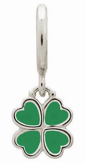 Endless Jewellery Charm Clover Green Silver
