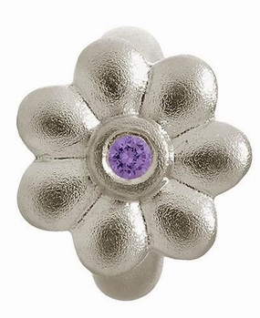 Endless Jewellery Sterling Silver Amethyst Dream Flower Charm D