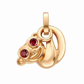 Faberge Essence Rose Gold Ruby Monkey Charm