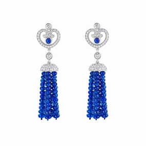 Faberge Imperial Imperatrice Sapphire Tassel Earrings