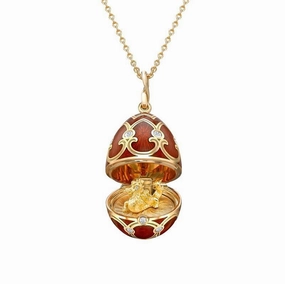 Faberge Palais Tsarskoye Selo Red Locket with Dragon Surprise