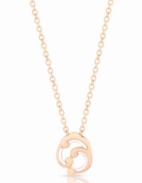 Faberge Rococo 18ct Rose Gold White Enamel Small Pendant