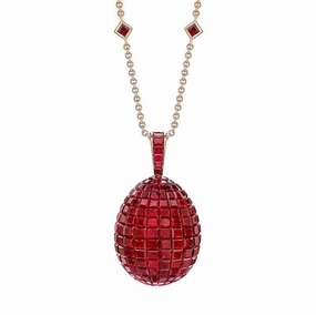 Faberge Treasures Mosaic Ruby Pendant