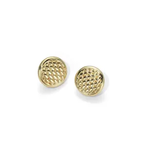 Fope Lovely Daisy 18ct Yellow Gold Round Stud Earrings