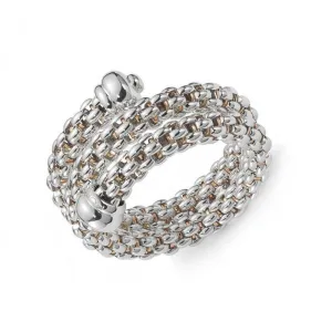 Fope Silverfope Star Sterling Silver Twist Bangle