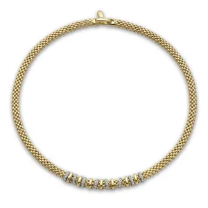 Fope Virginia 18ct Yellow Gold 0.32ct Diamond Necklace