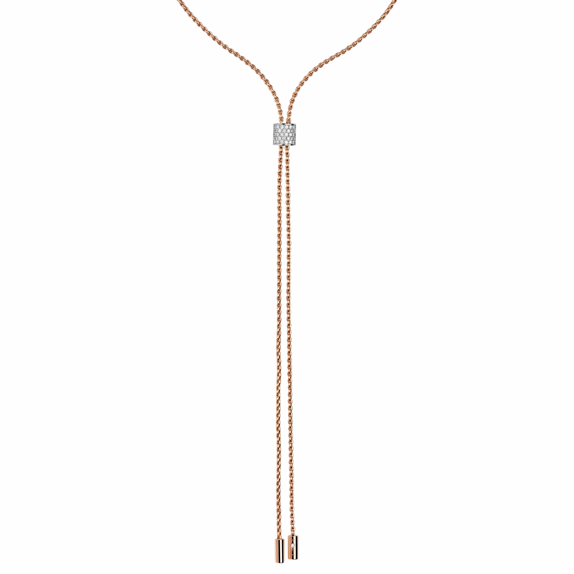 Fope 18ct Rose Gold 0.48ct Diamond Aria Necklace