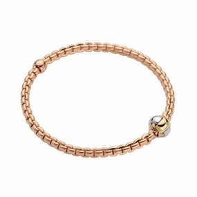 Fope Eka Tiny 18ct Rose Gold Bracelet