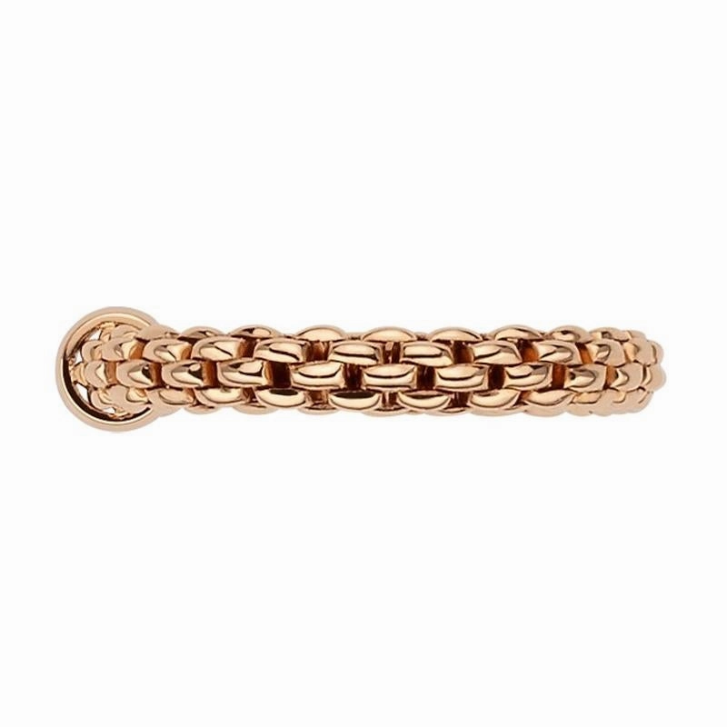 Fope Flex'it Essentials 18ct Rose Gold Slim Ring