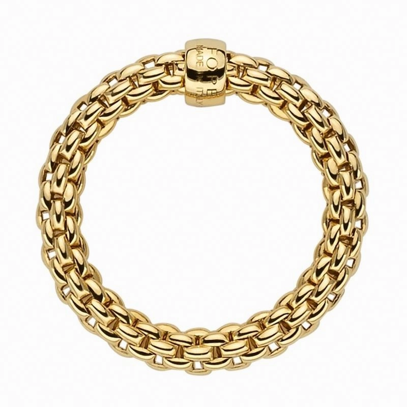 Fope Flex'it Essentials 18ct Yellow Gold Slim Ring