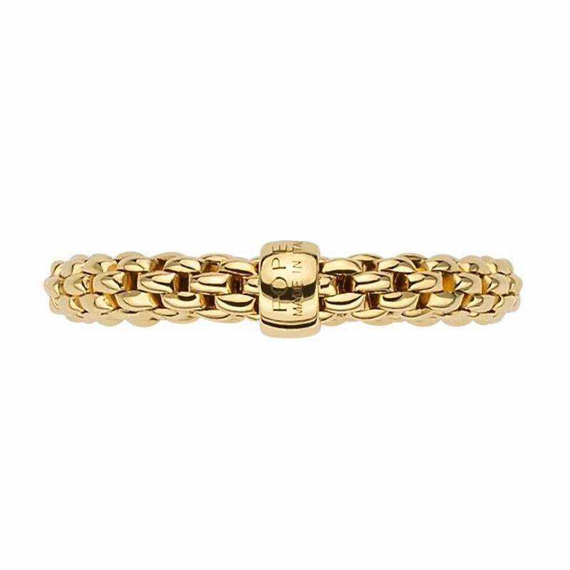 Fope Flex'it Essentials 18ct Yellow Gold Slim Ring