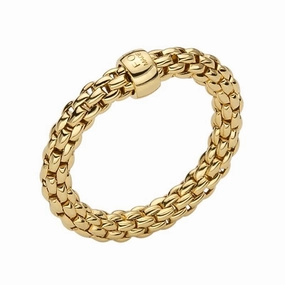 Fope Flex'it Essentials 18ct Yellow Gold Slim Ring