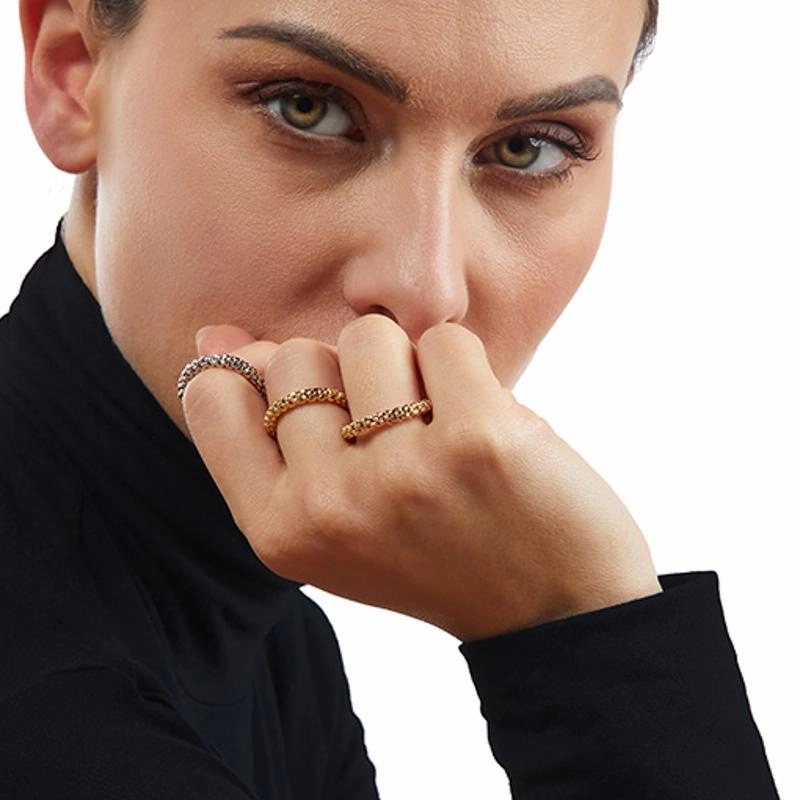 Fope Flex'it Essentials 18ct Yellow Gold Slim Ring