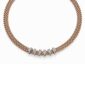 Fope Lavinia 18ct Rose Gold 0.58ct Diamond Necklace