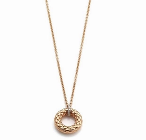 Fope Lovely Daisy 18ct Rose Gold Diamond Necklace