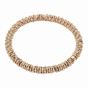 Fope Prima 18ct Rose Gold 3.96ct Diamond Bracelet