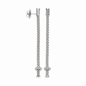 Fope Prima 18ct White Gold 0.36ct Diamond Drop Earrings