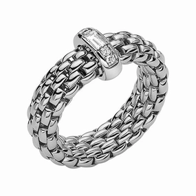 Fope Vendome 18ct White Gold 0.24ct Diamond Ring