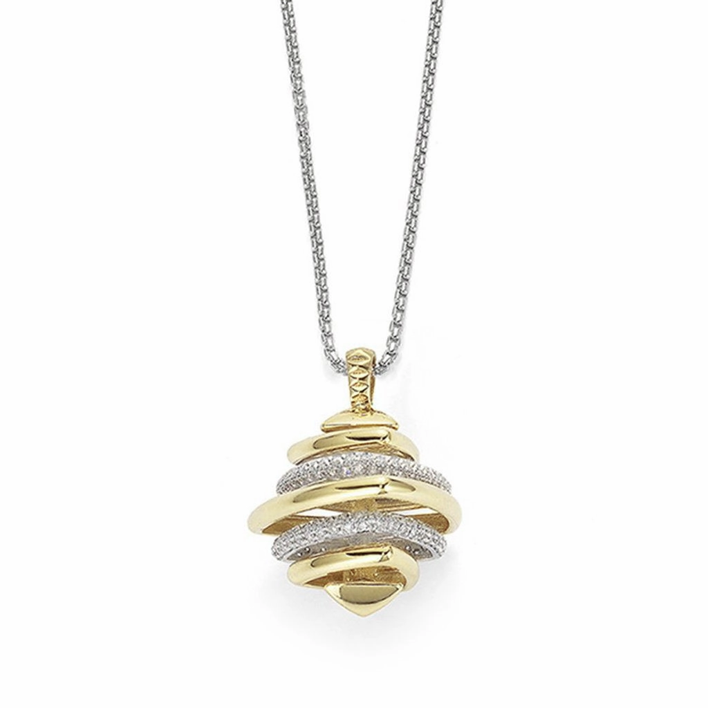 Fope Wild Rose 18ct Yellow Gold 0.75ct Diamond Necklace