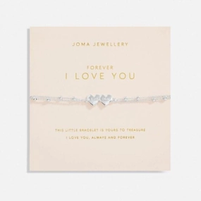 Forever I Love You Silver Plated 18cm   3cm Bracelet 6732