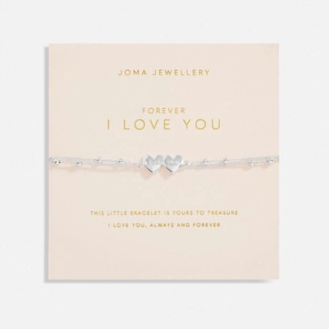 Forever I Love You Silver Plated 18cm   3cm Bracelet 6732