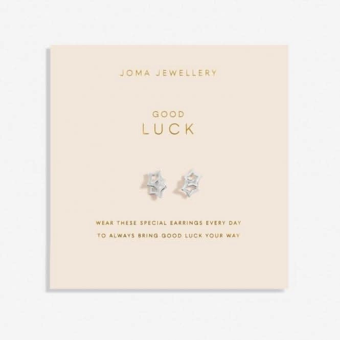 Forever Yours Good Luck Silver Plated Earrings 6766