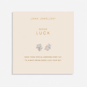 Forever Yours Good Luck Silver Plated Earrings 6766