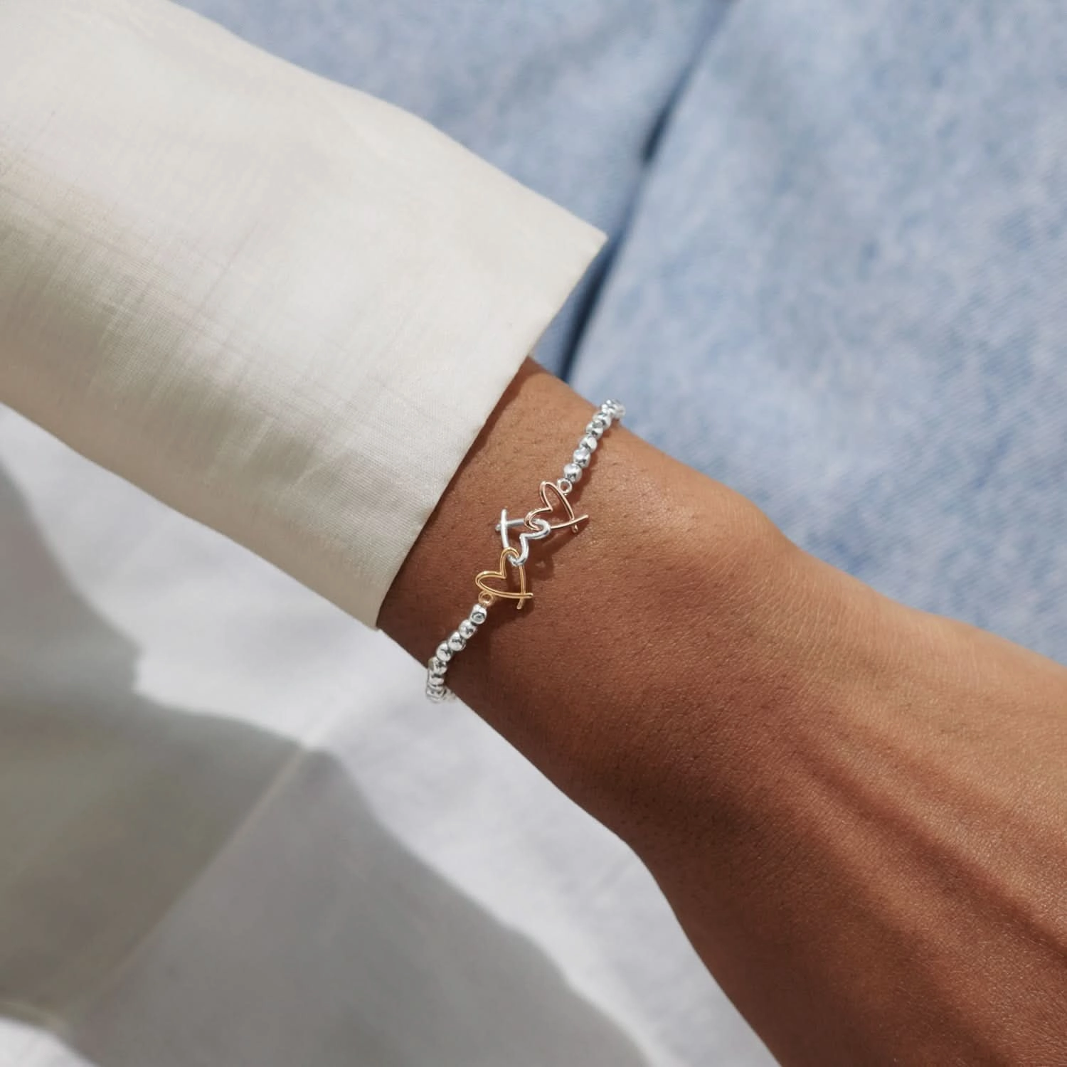 Forever Yours Love You More Silver Bracelet 8289