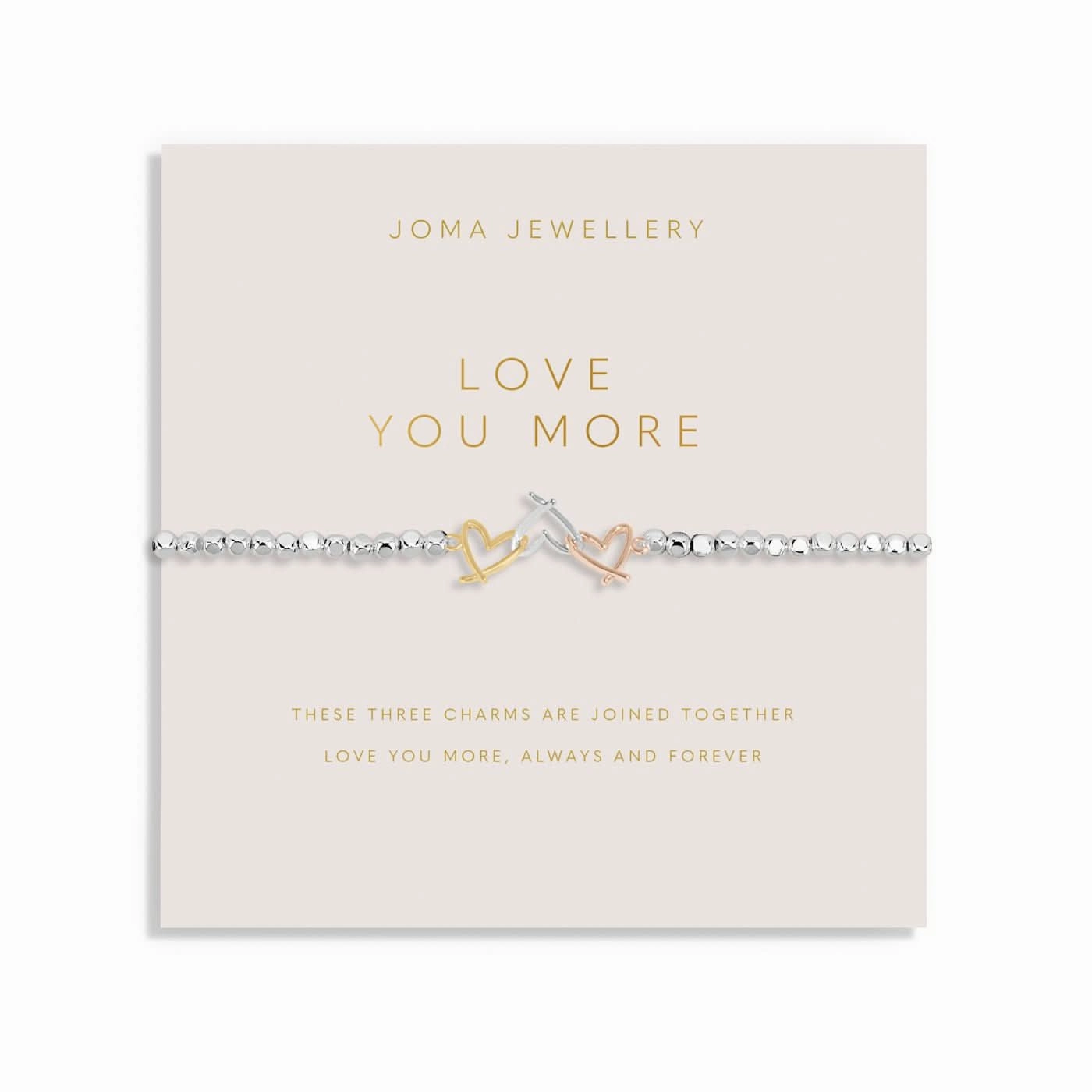 Forever Yours Love You More Silver Bracelet 8289