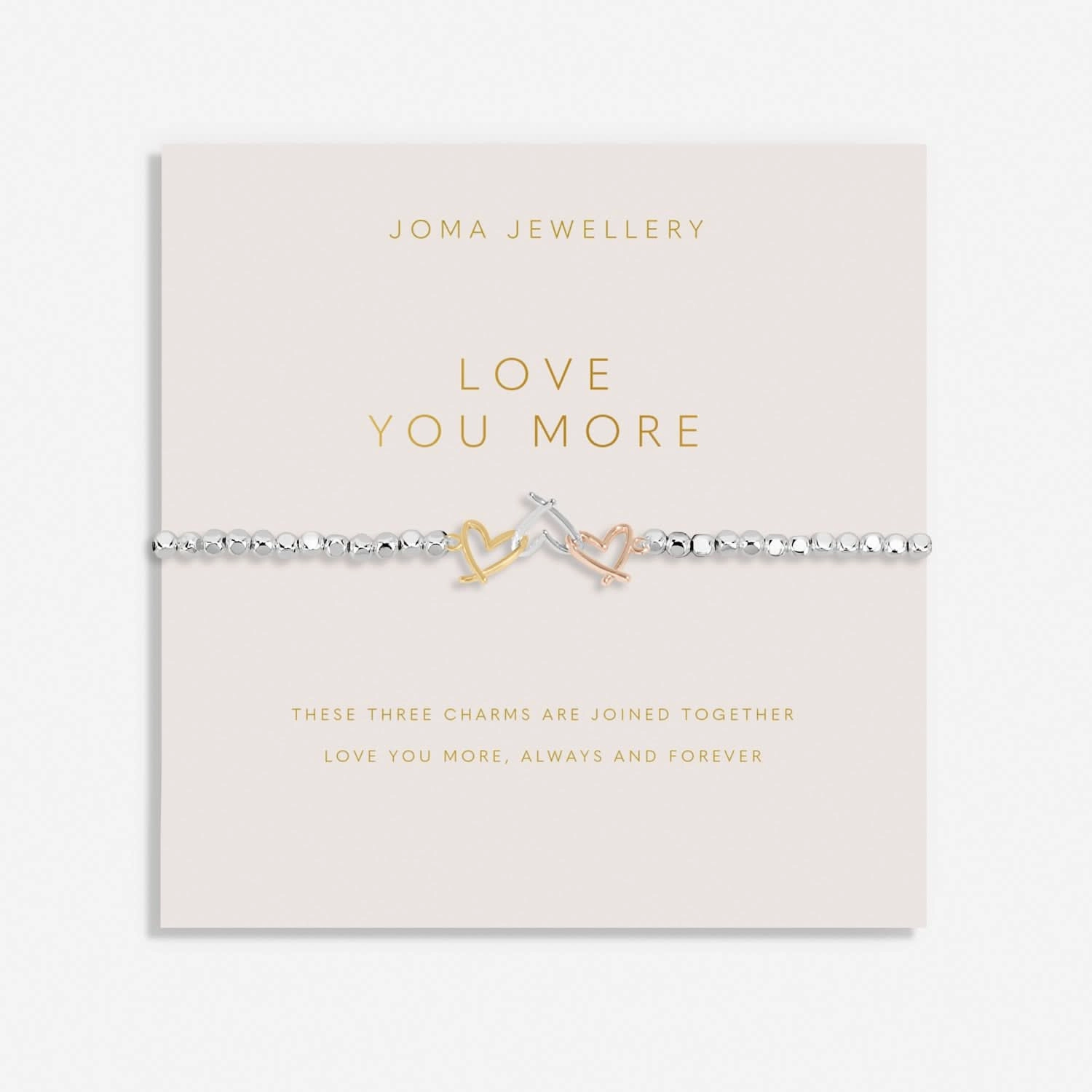 Forever Yours Love You More Silver Bracelet 8289