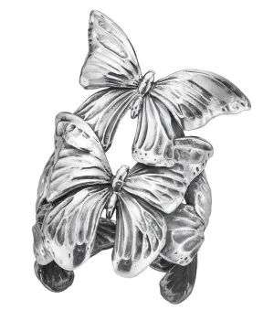 Georg Jensen Askill Sterling Silver Butterfly Ring D