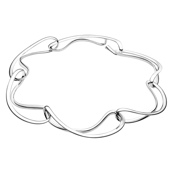 Georg Jensen Infinity Sterling Silver Large Link Necklace