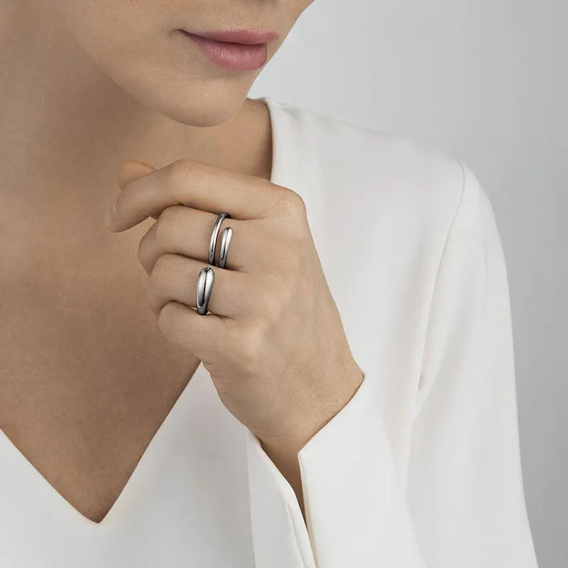 Georg Jensen Mercy Sterling Silver Double Ring