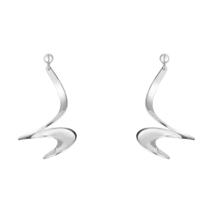 Georg Jensen Mobius Sterling Silver Drop Earrings