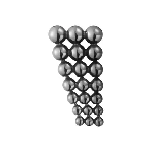 Georg Jensen Moonlight Grapes Oxidised Sterling Silver Single Earring Left