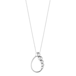 Georg Jensen Moonlight Grapes Sterling Silver Beaded Loop Necklace D