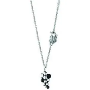 Georg Jensen Moonlight Grapes Sterling Silver Black Onyx Small Necklace D