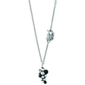 Georg Jensen Moonlight Grapes Sterling Silver Black Onyx Small Necklace D