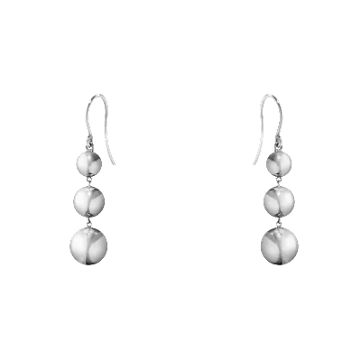 Georg Jensen Moonlight Grapes Sterling Silver Drop Earrings D