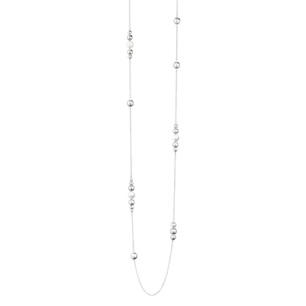 Georg Jensen Moonlight Grapes Sterling Silver White Pearl Necklace