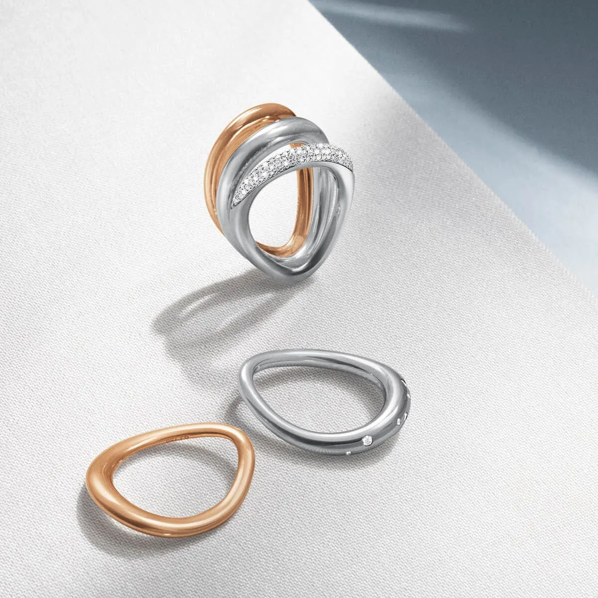 Georg Jensen Offspring Matte Sterling Silver Ring