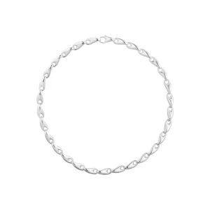 Georg Jensen Reflect Sterling Silver Medium Link Necklace