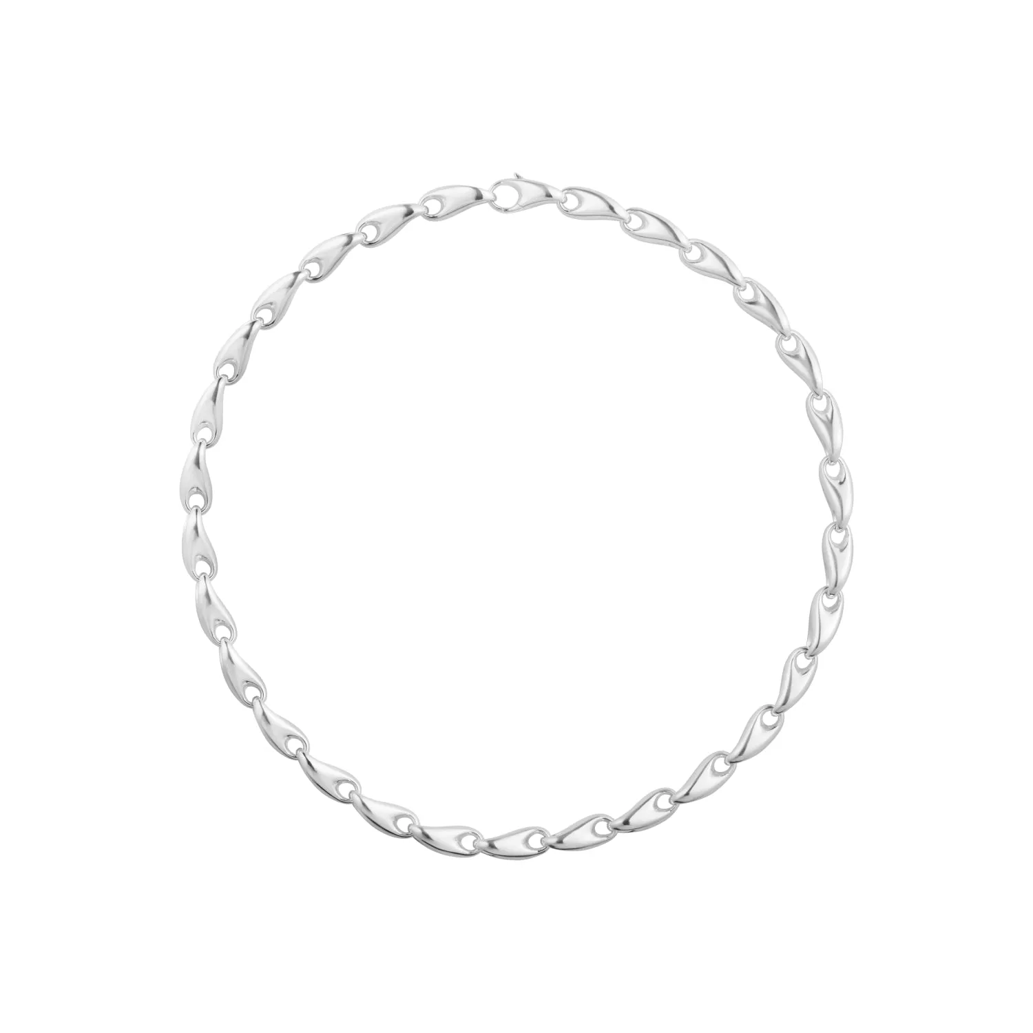 Georg Jensen Reflect Sterling Silver Medium Link Necklace