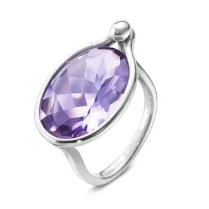 Georg Jensen Savannah Sterling Silver Amethyst Ring D