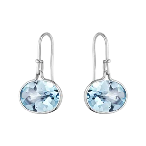 Georg Jensen Savannah Sterling Silver Blue Topaz Earrings