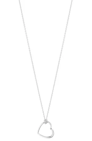 Georg Jensen Sterling Silver Heart Necklace D