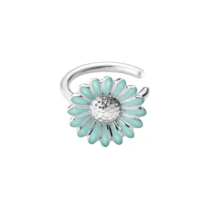 Georg Jensen Stine Goya Daisy Sterling Silver Blue Single Ear Cuff