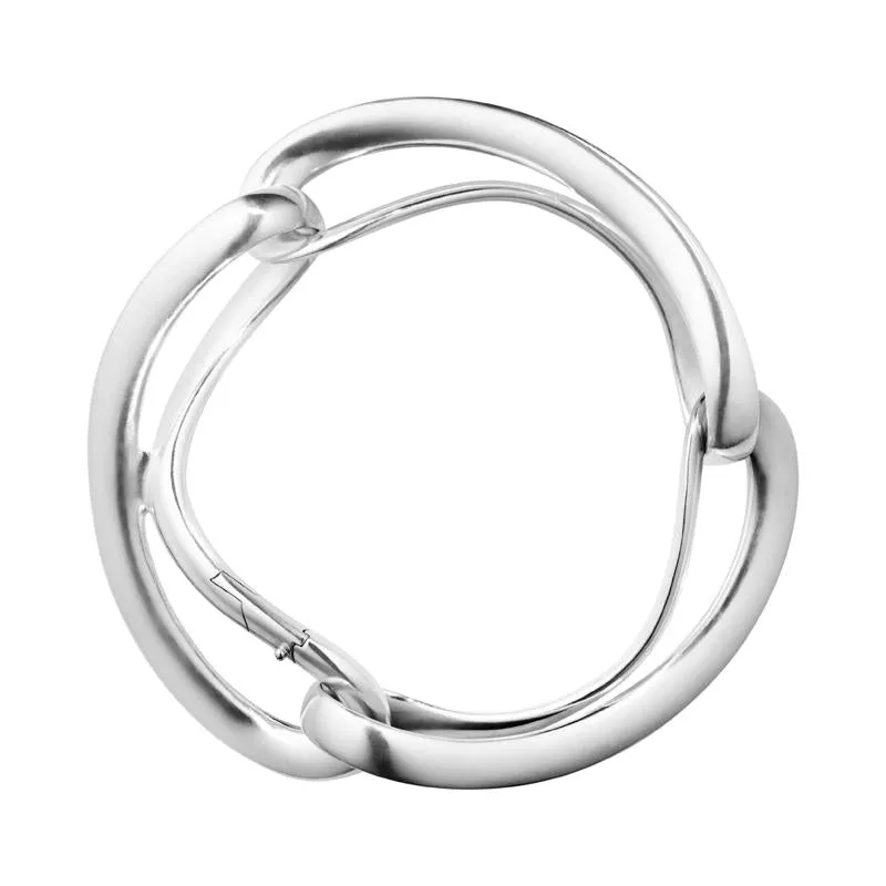 Georg Jensen Three Link Infinity Sterling Silver Bangle