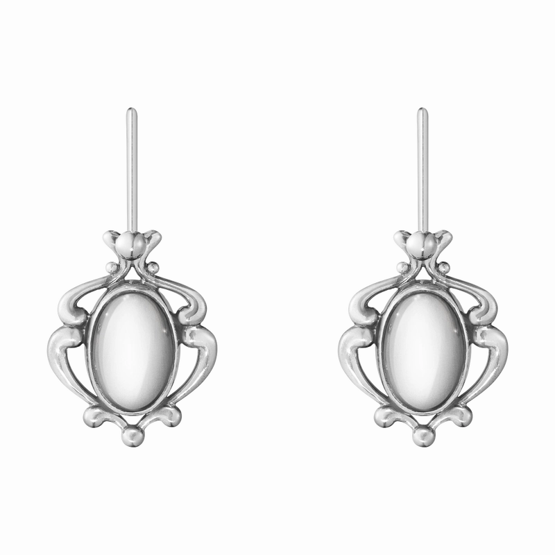 Georg Jensen 2019 Heritage Sterling Silver Drop Earrings